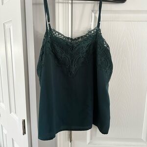 Lulu's Teal Lace Cami Top